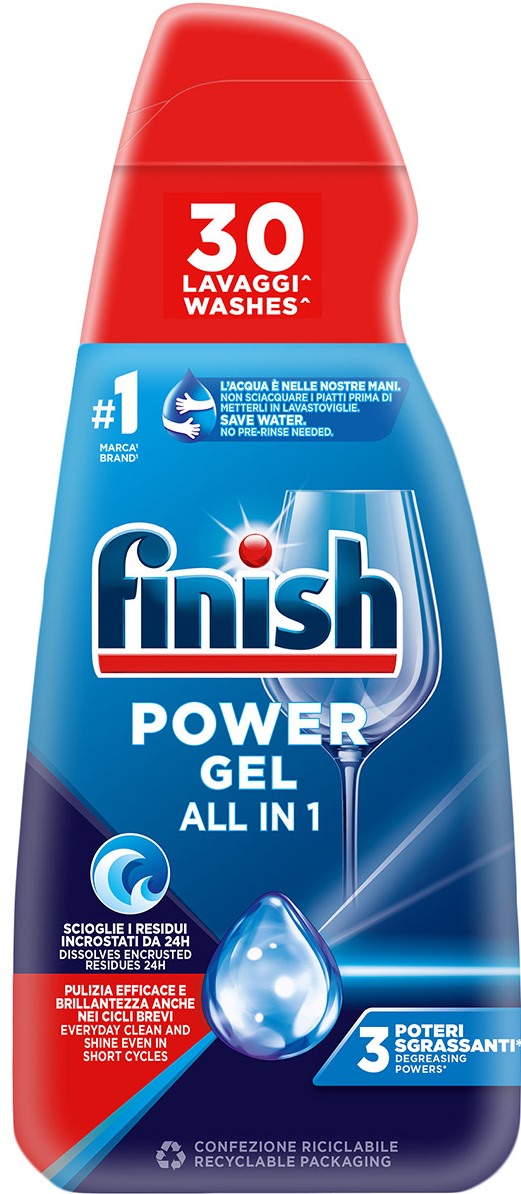 Finish Power Gel All-in-1 Dishwasher Detergent Gel, 600 mL
