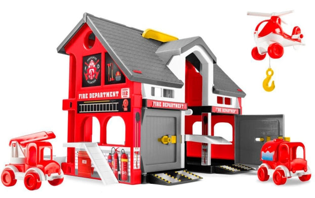 Wader Play House 25410 Fire Station Play Set, 37 x 30 cm