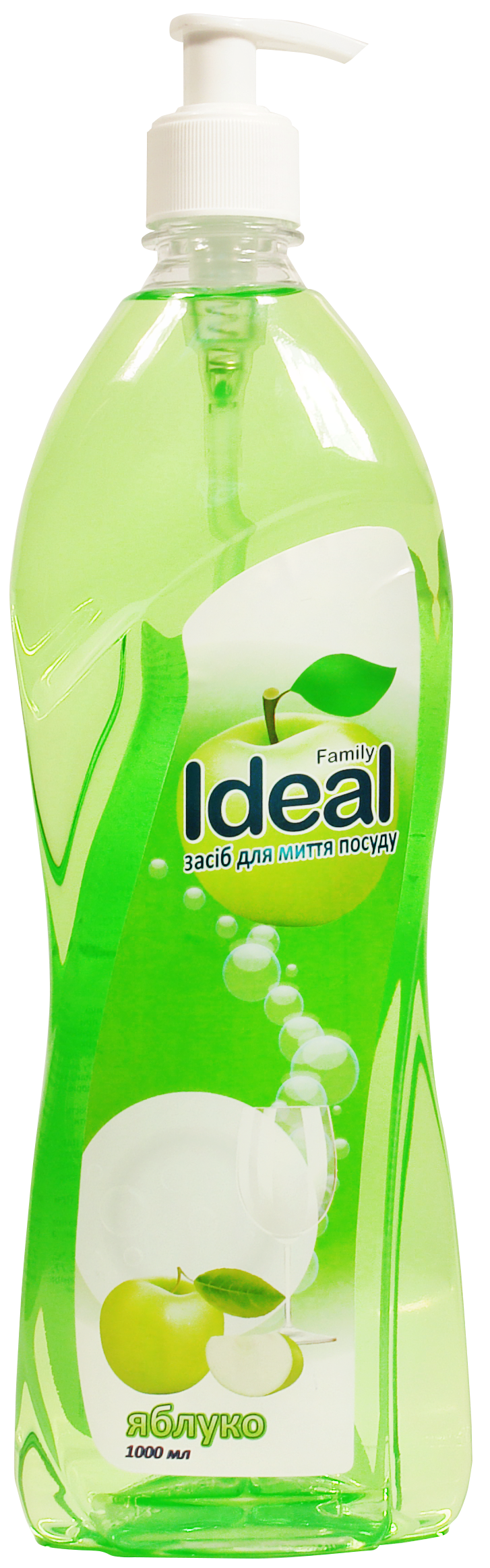 Family Ideal Apple Dishwashing Liquid, 1 L