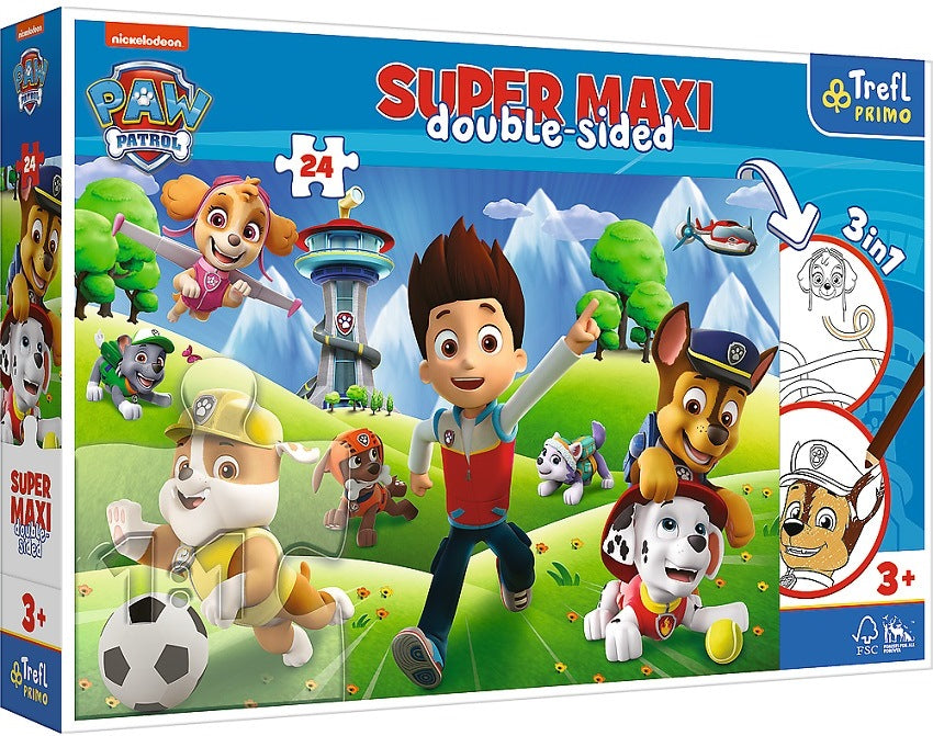 Trefl Super Maxi 41001 Paw Patrol Adventures Puzzle, 24 Pieces