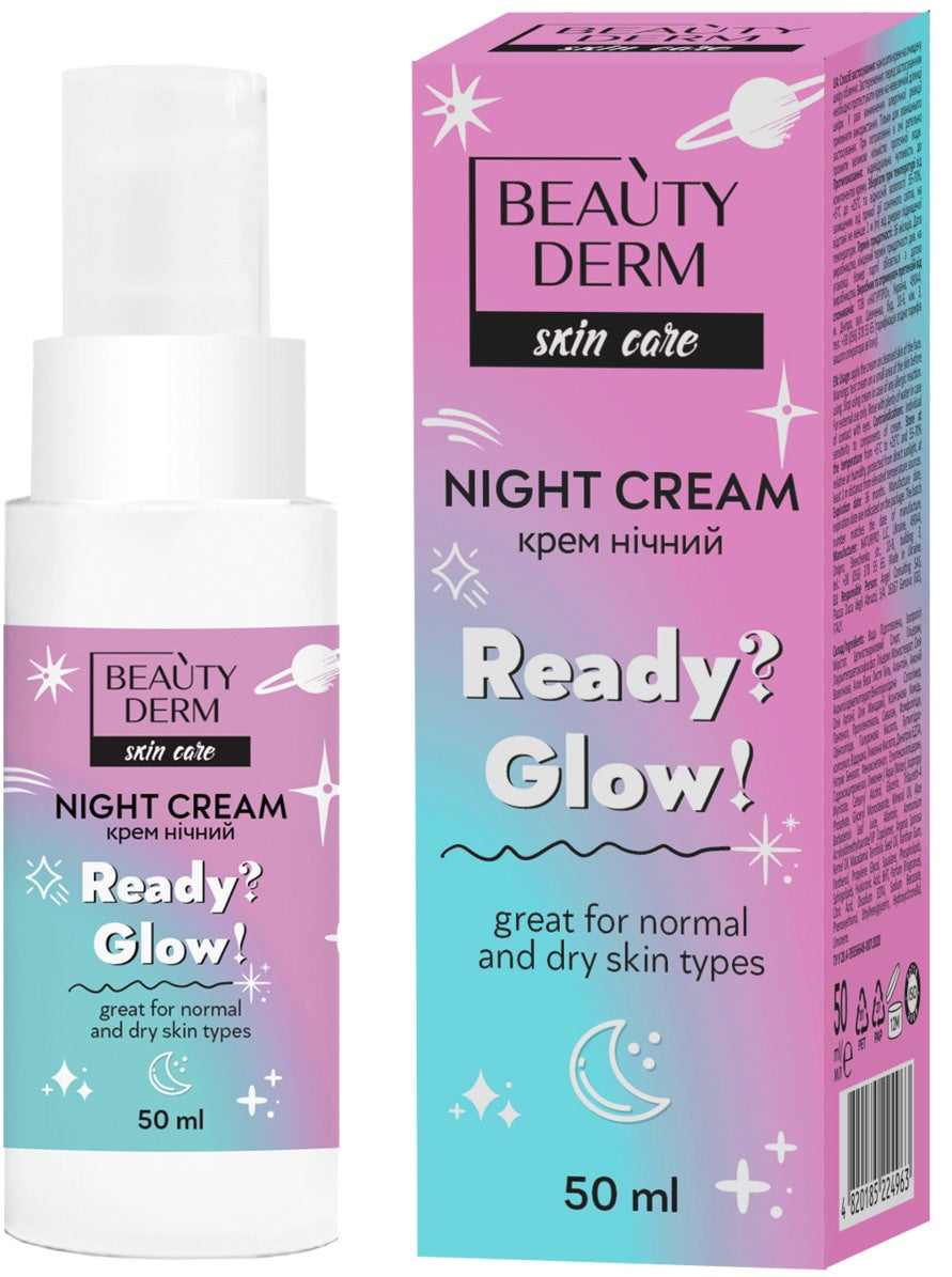 Beautyderm Ready? Glow! Night Face Cream, 50 mL