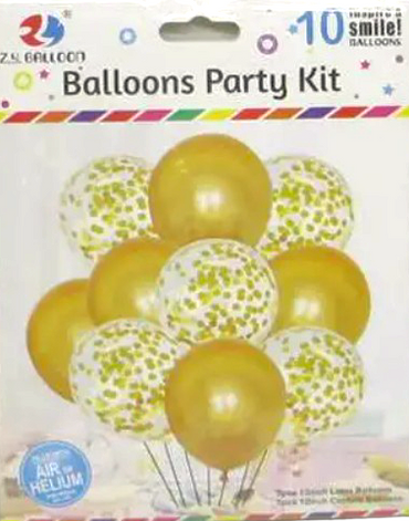 1212-6 Latex Balloon Set, 10 pcs - Image 2