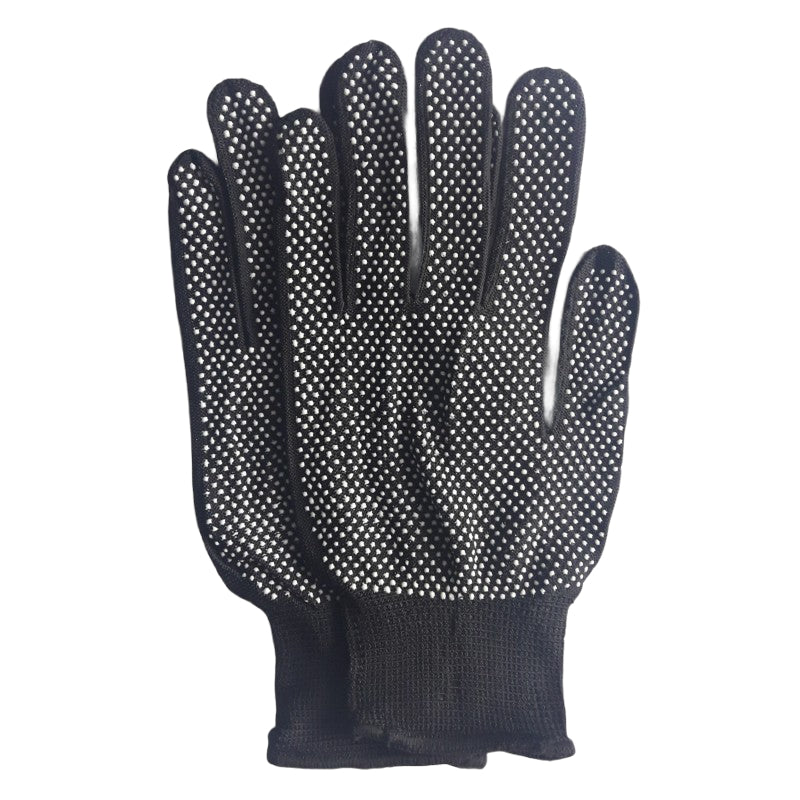 Gray Dotted Stretch Work Gloves, 1 pair - Image 2