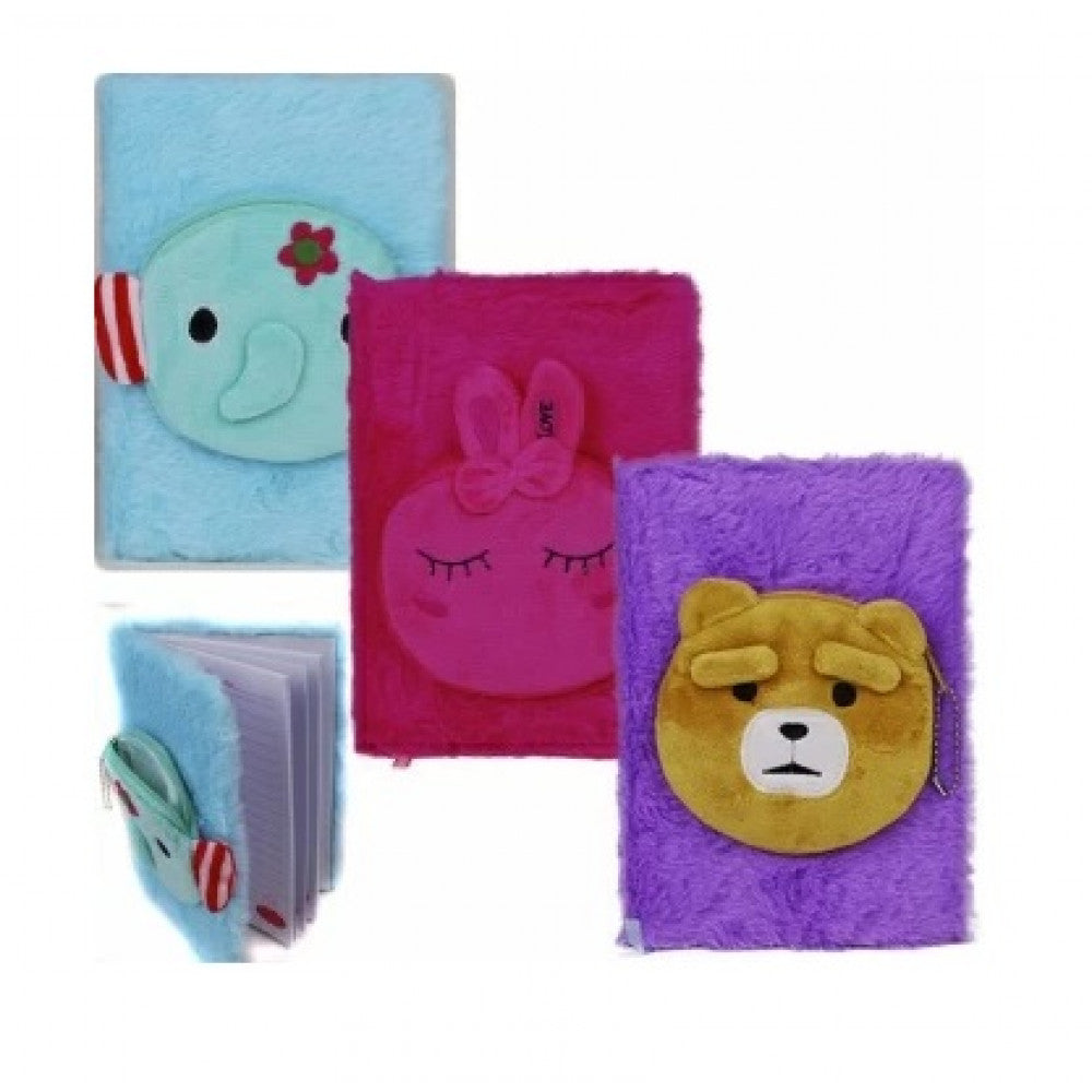Josef Otten DSCN9758 A5 Furry Notebook with Purse - Image 2