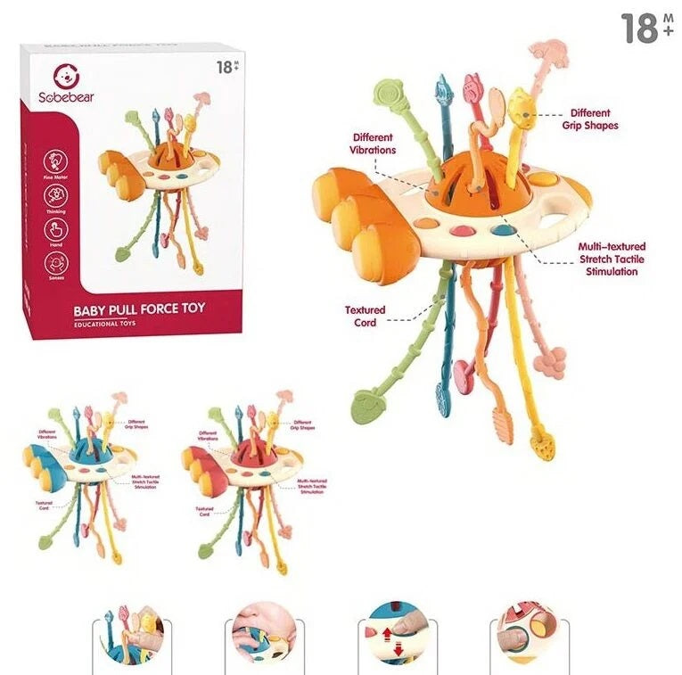 Sobenear YL1022-58 Rocket Rattle, Teether & Sensory Toy