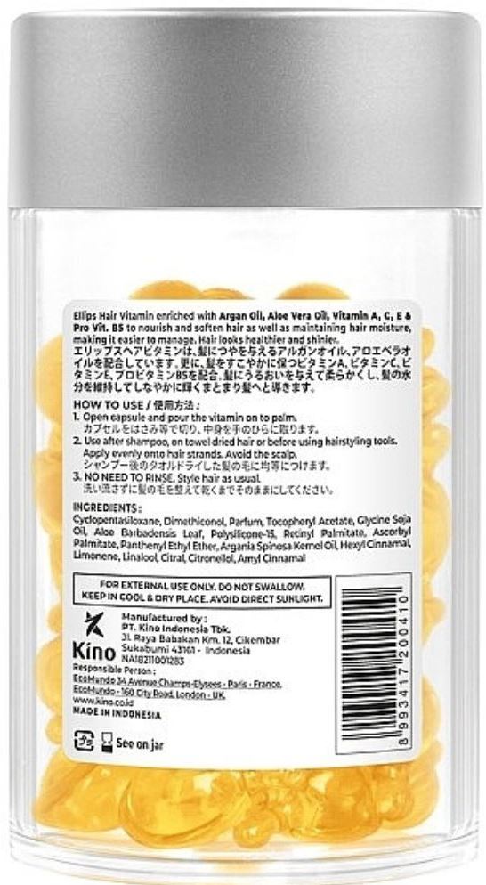Ellips Luxury Glow Hair Vitamin Capsules for All Hair Types with Aloe Vera Oil, 50 pcs - Image 2
