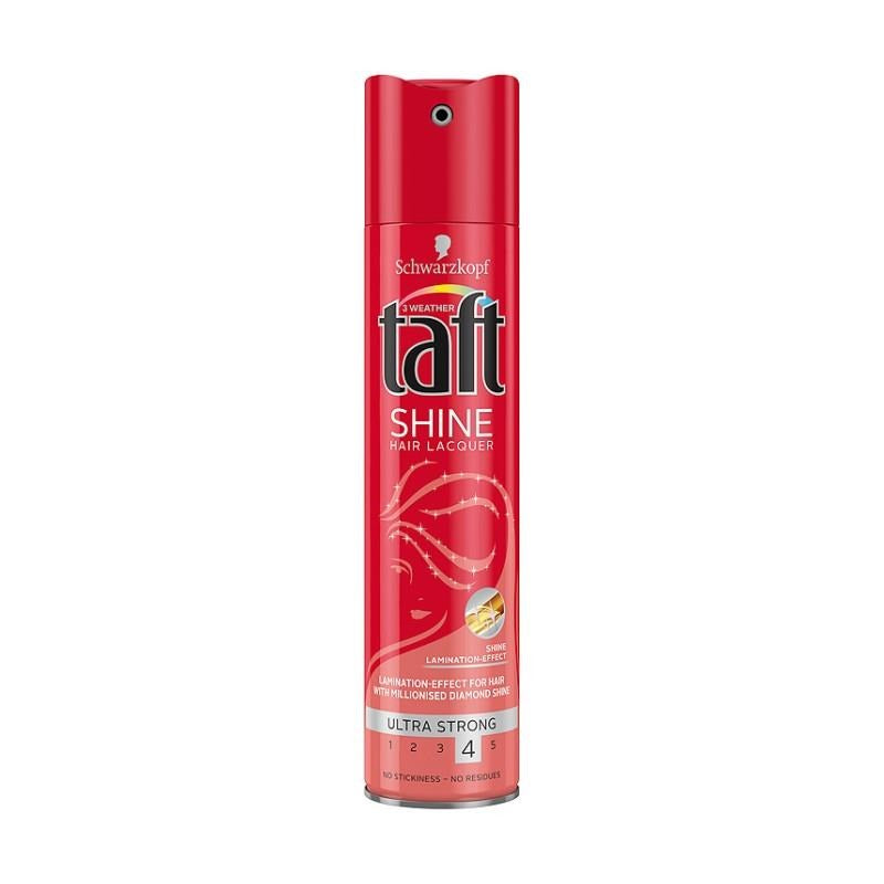 Taft Three Weather Diamond Shine (Hold 4) Hair Spray, 250 mL