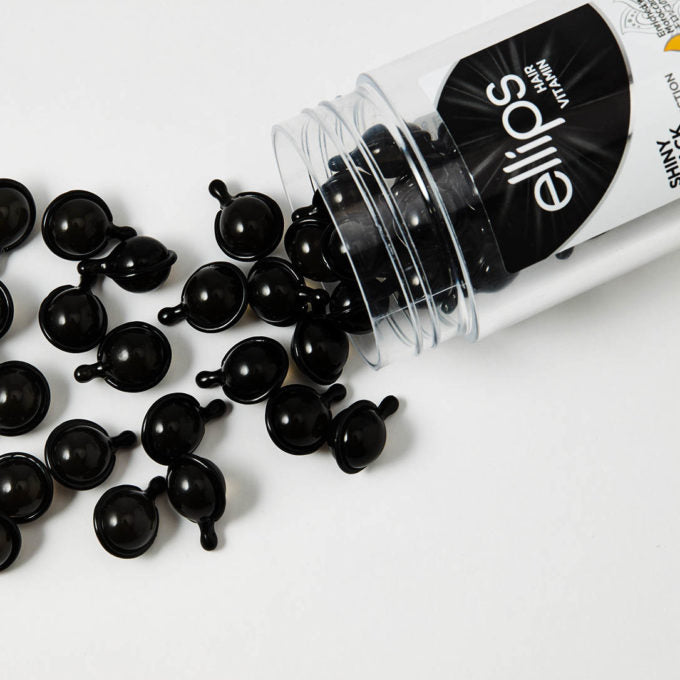 Ellips Night Glow Hair Vitamin Capsules for Dark Hair with Kukui Nut Oil & Aloe Vera, 50 pcs - Image 3