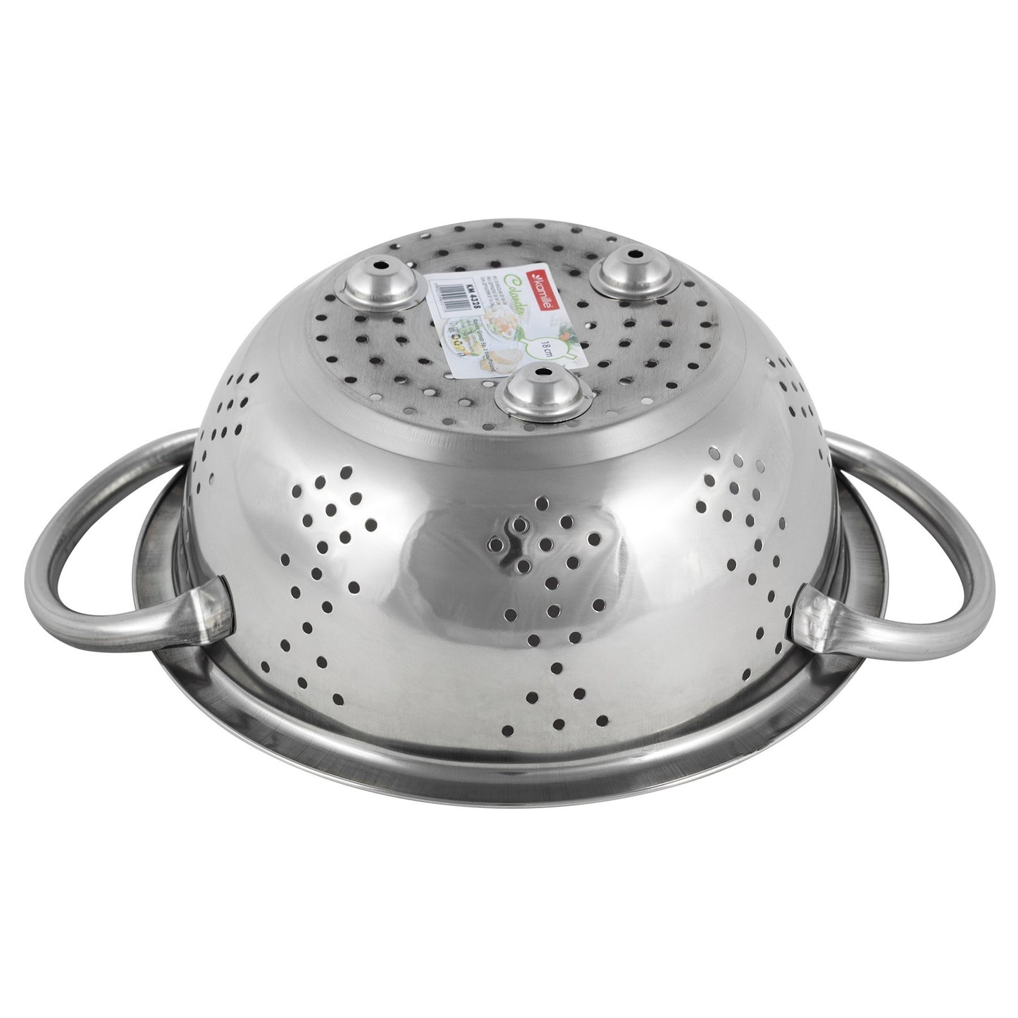 Kamille KM4329 Two-Handle Stainless Steel Colander, 20 cm - Image 3