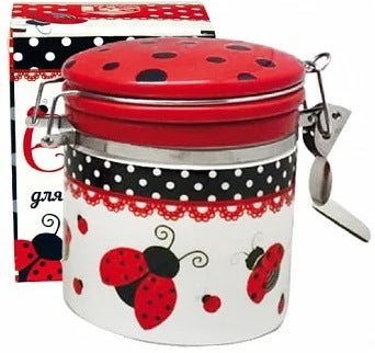 Ladybug 630-17 Ceramic Dry Food Container, 500 mL