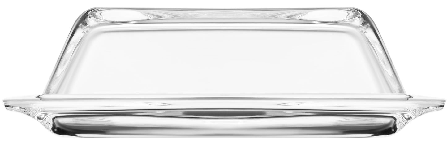Ardesto AR2603BD Glass Butter Dish, 18.7 x 7.8 cm