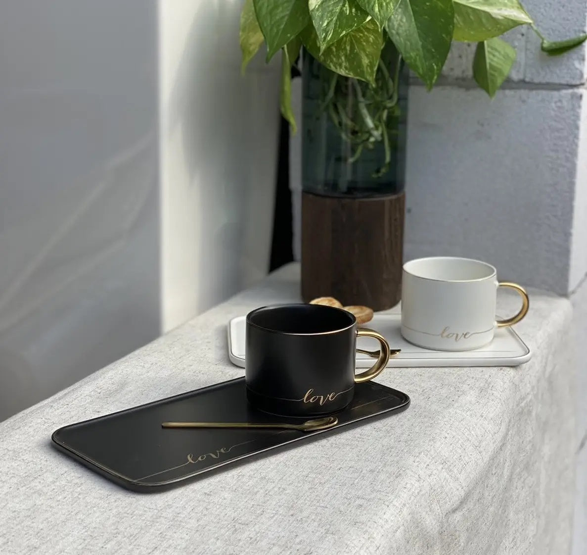 Olens O8030-129 Love Cup & Saucer with Spoon, 200 mL - Image 3