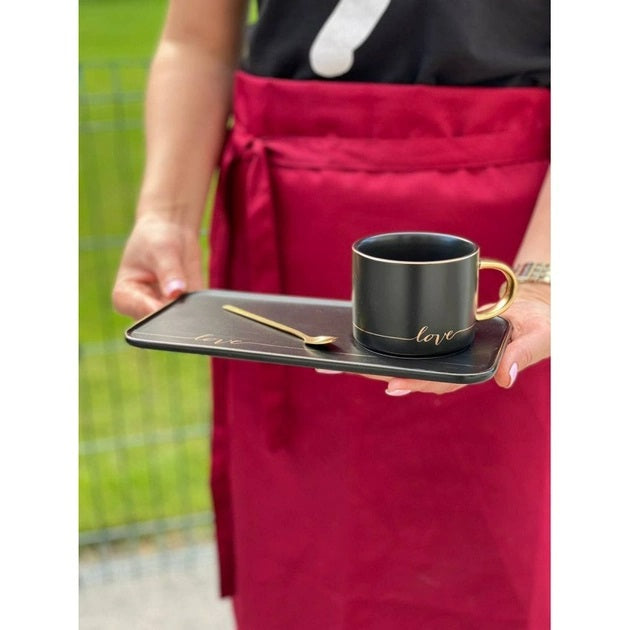 Olens O8030-129 Love Cup & Saucer with Spoon, 200 mL - Image 4
