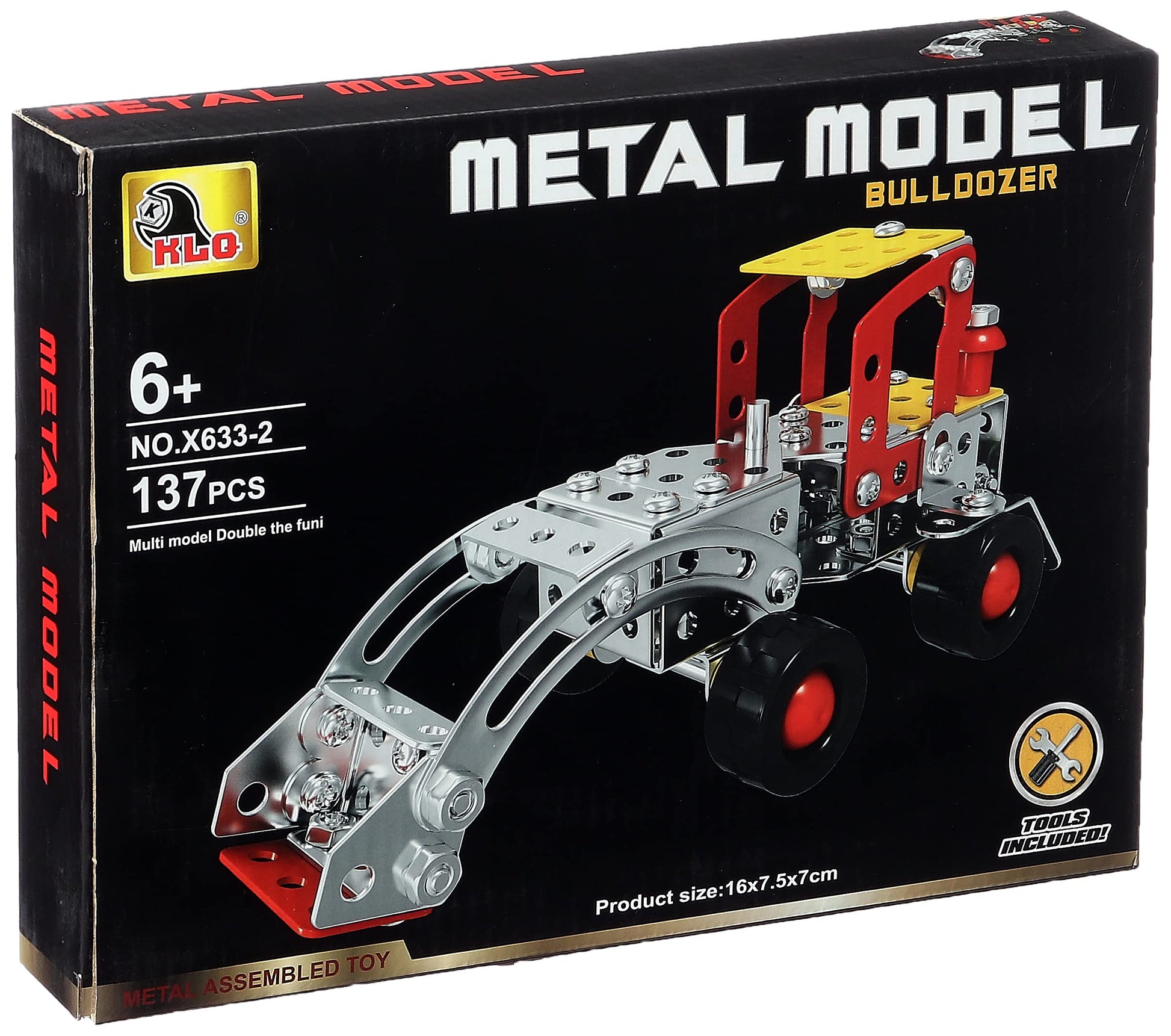 X 633-2 Tractor Metal Construction Set, 137 Pieces