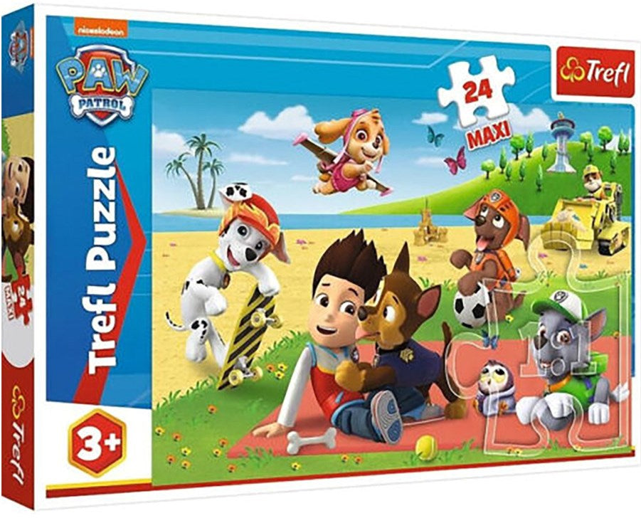 Trefl Maxi 14346 Paw Patrol Fun on the Blanket Puzzle, 24 Pieces