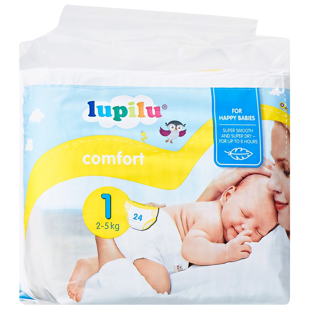Lupilu Comfort Newborn Size 1 Baby Diapers, 2-5 kg, 24 pcs - Image 2