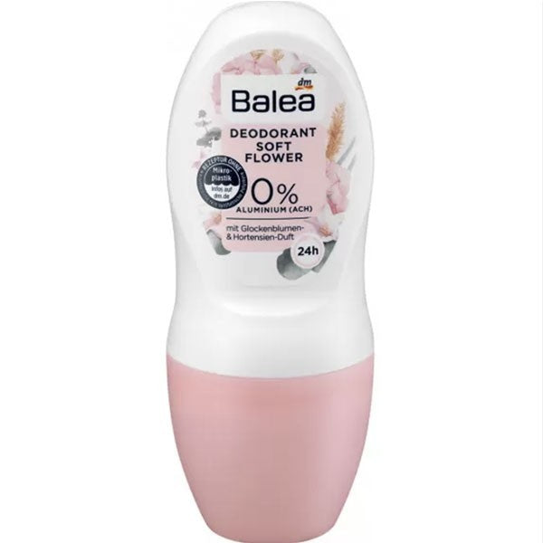 Balea Soft Flower Women's Roll-On Deodorant, 50 mL