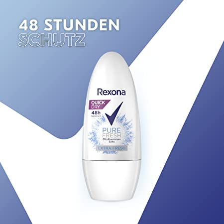 Rexona Pure Fresh Extra Fresh Women's Roll-On Deodorant, 50 mL - Image 2