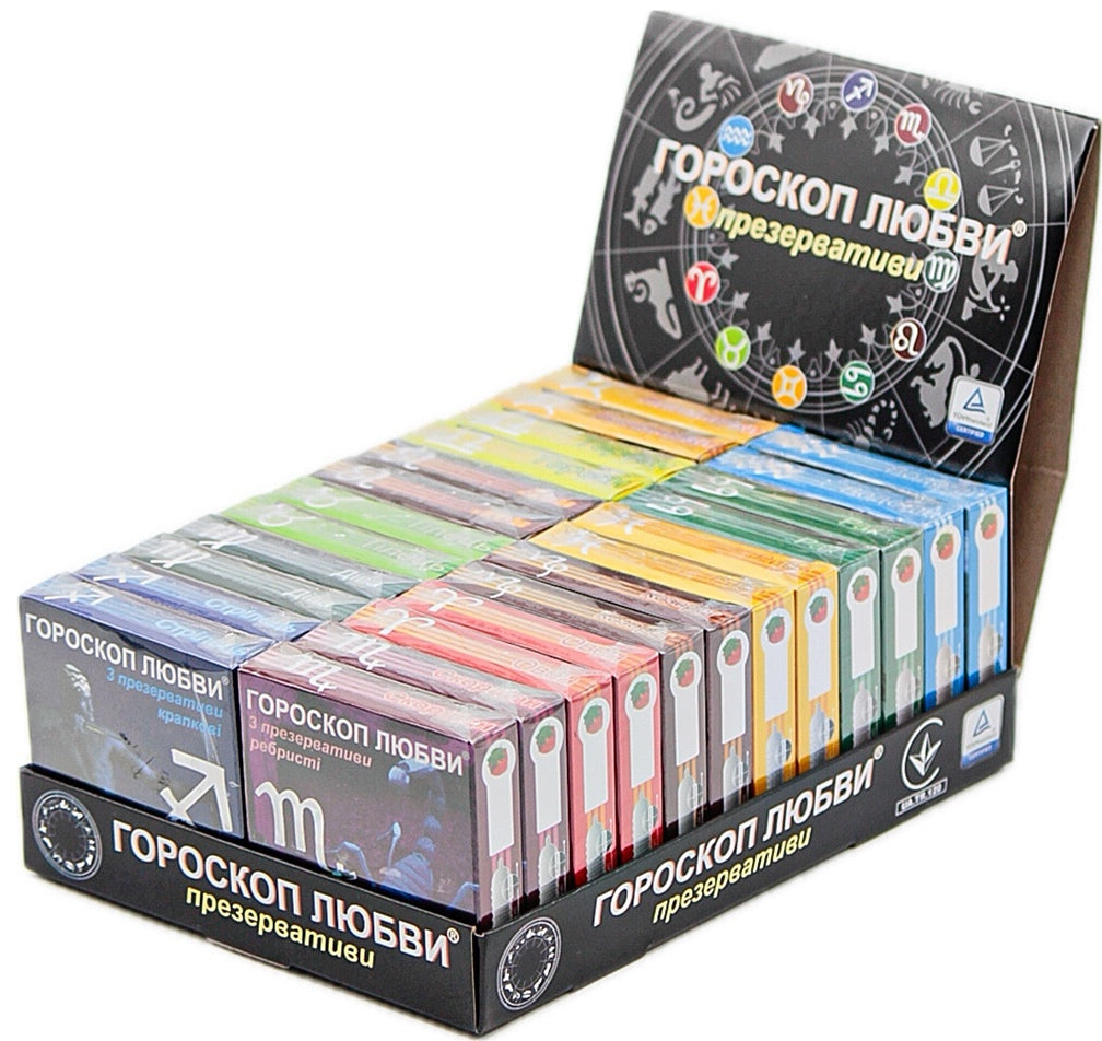 Love Horoscope Condoms, Assorted Designs