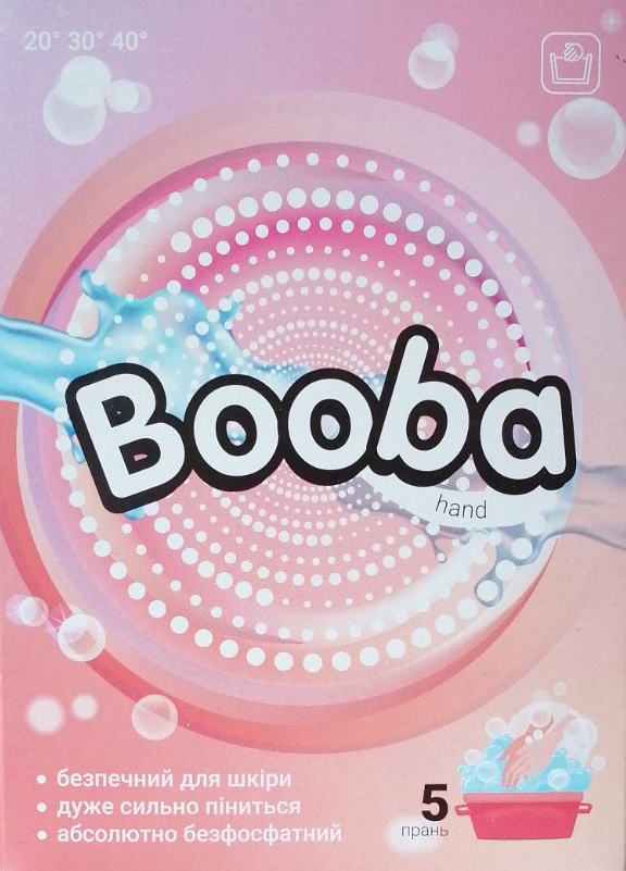 Booba Hand-Wash Laundry Detergent Powder, 350 g