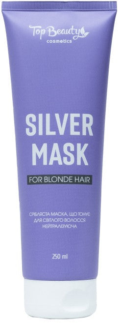 Top Beauty Silver Toning Hair Mask for Blonde Hair, 250 mL