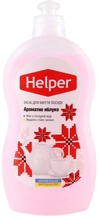Helper Fragrant Apple Dishwashing Liquid, 495 mL