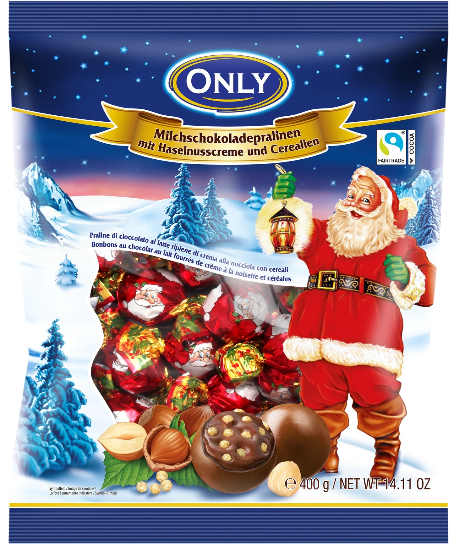 Only Hazelnut Chocolate Candy, 400 g