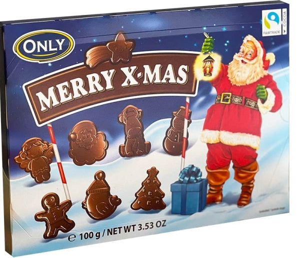 Only Merry X-Mas Milk Chocolate, 100 g