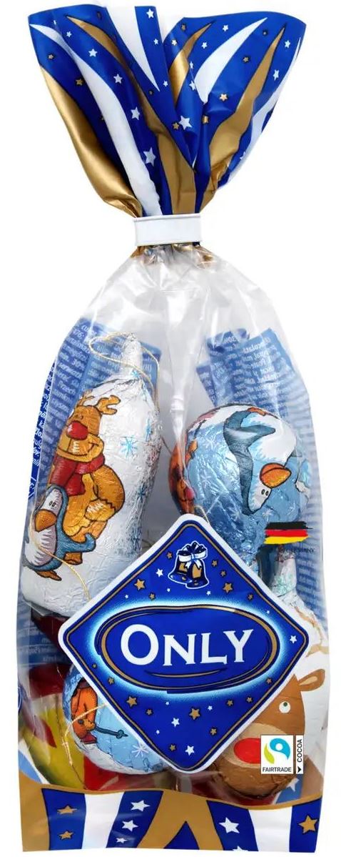 Only Christmas Ornament Milk Chocolate, 100 g