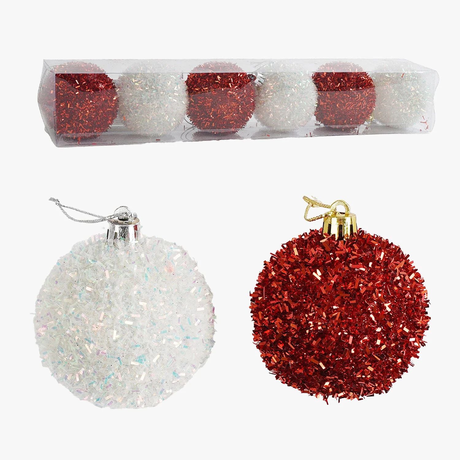 C 67290 Christmas Ball Ornaments, 6 cm Diameter, 6 pcs