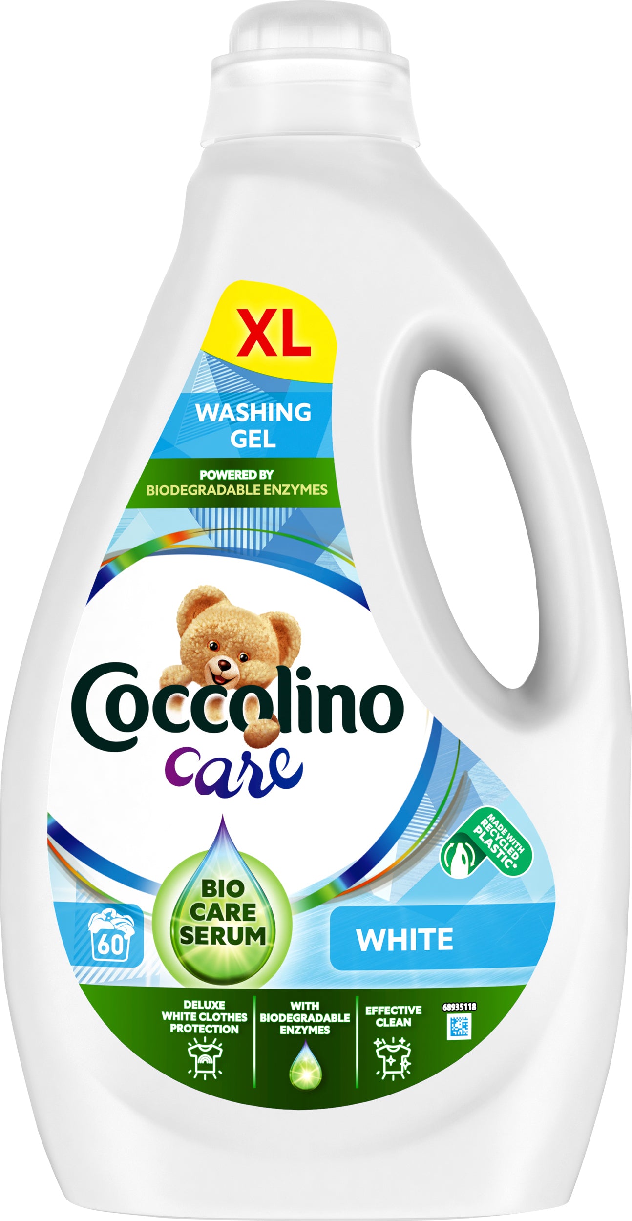 Coccolino White Laundry Detergent Gel, 60 Loads, 2.4 L