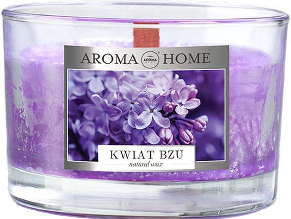 Aroma Home Lilac Flower Natural Wax Scented Candle, 115 g