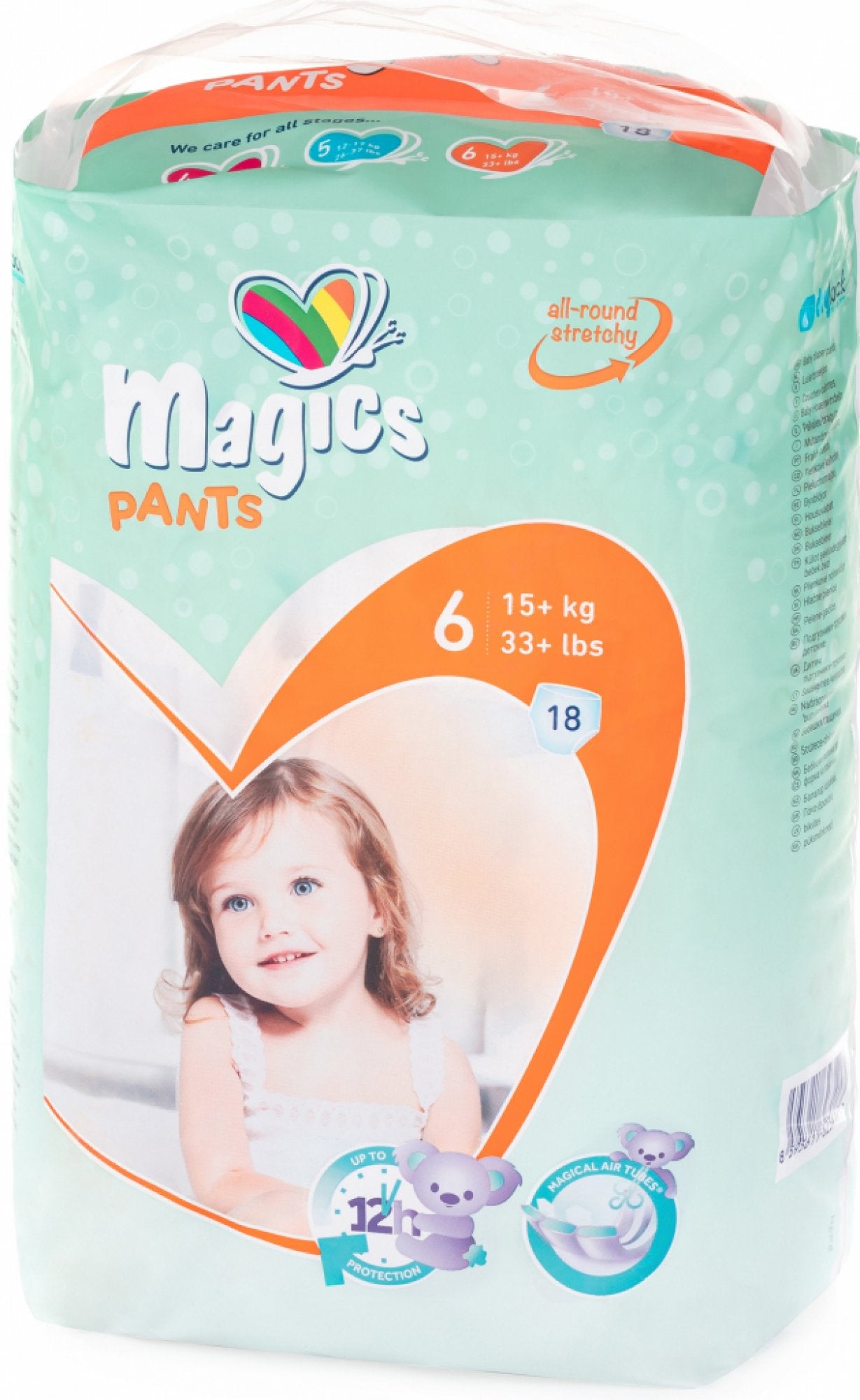 Magics Size 6 Baby Pull-Up Diaper Pants, 15+ kg, 18 pcs - Image 3