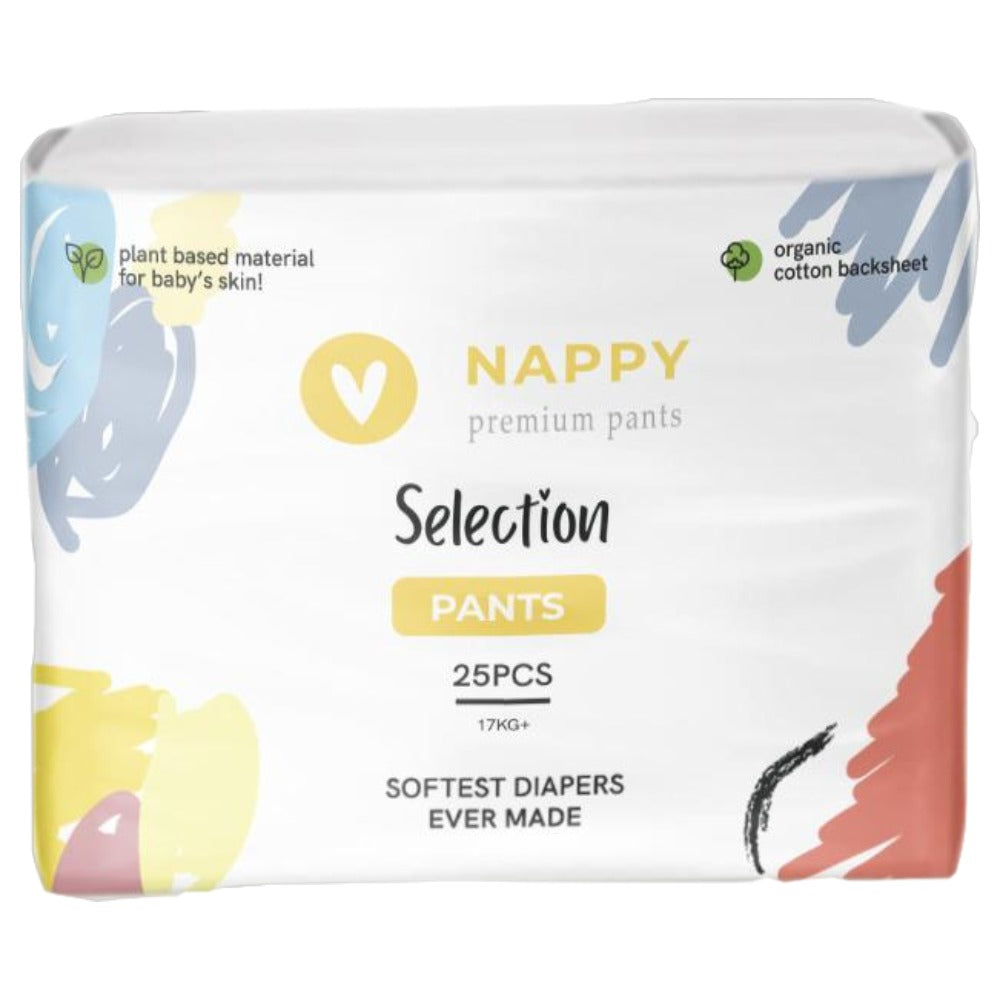Nappy Selection Size 6 Baby Pull-Up Diaper Pants, 17+ kg, 25 pcs