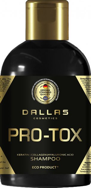 Dallas Pro-Tox Collagen & Hyaluronic Acid Shampoo, 1000 mL