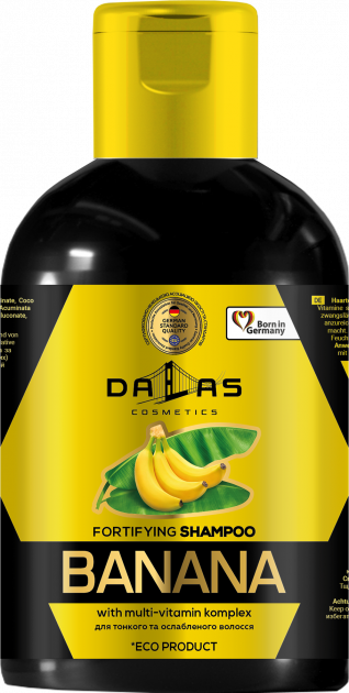 Dallas Multivitamin Complex & Banana Extract Shampoo, 1000 mL