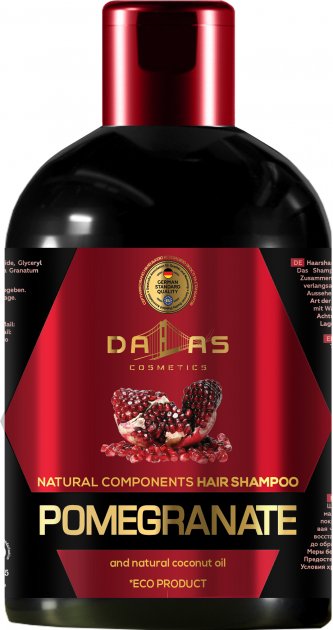 Dallas Pomegranate Seed Oil & Coconut Oil Shampoo, 1000 mL