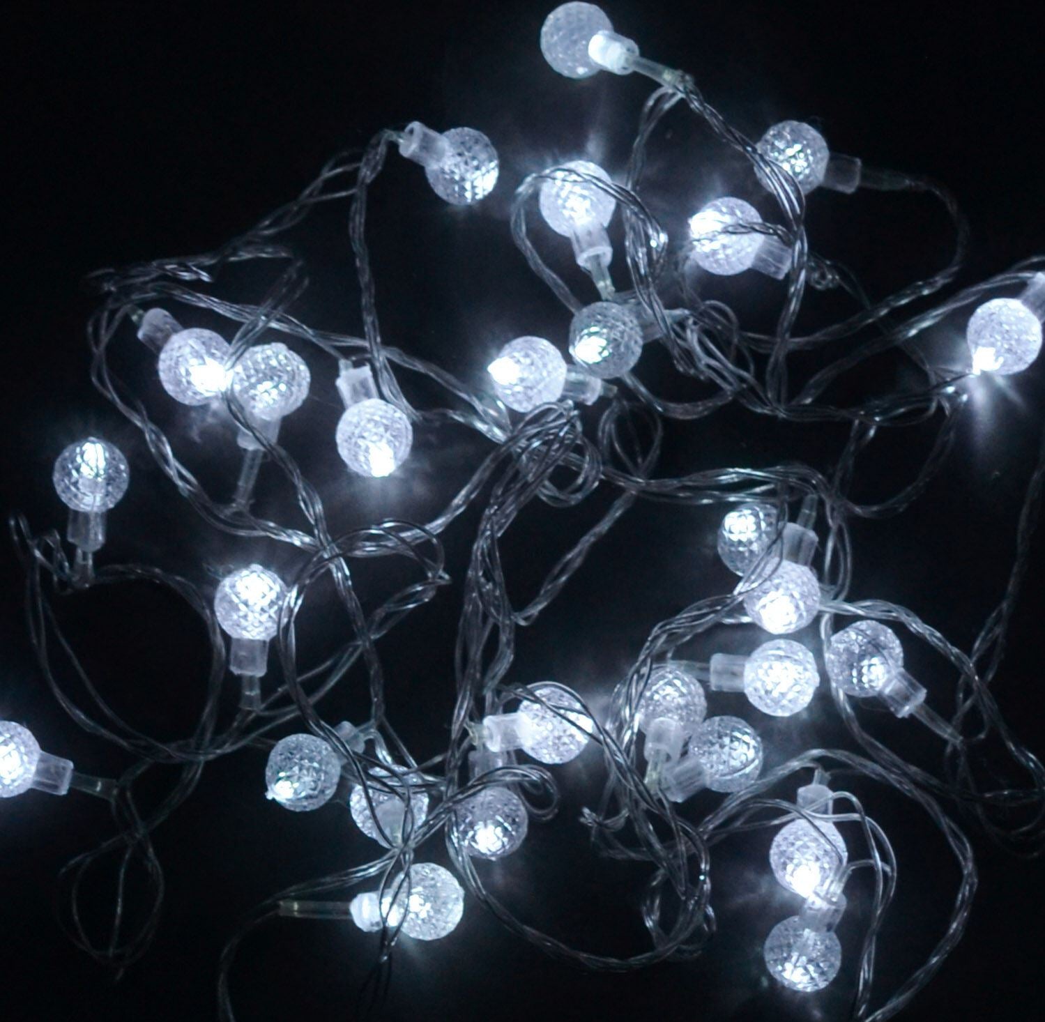 C31299-405 Bulb String Lights, White Light, 5 m, 28 Lights