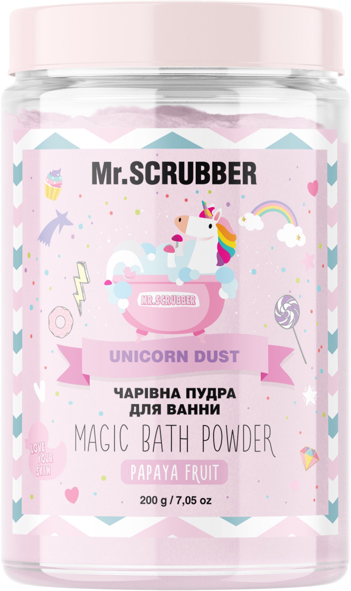 Mr. Scrubber Unicorn Dust Bath Powder, 200 g