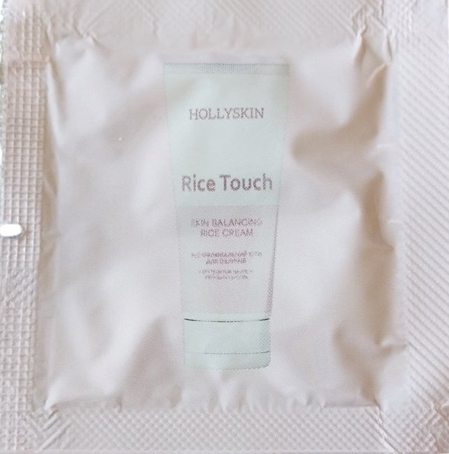 Hollyskin Rice Touch Restorative Face Cream with Centella Asiatica Extract & Rice, 1.2 mL