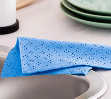 York Premium Cotton Cleaning Cloths, 35 x 50 cm, 8+2 pcs - Image 2