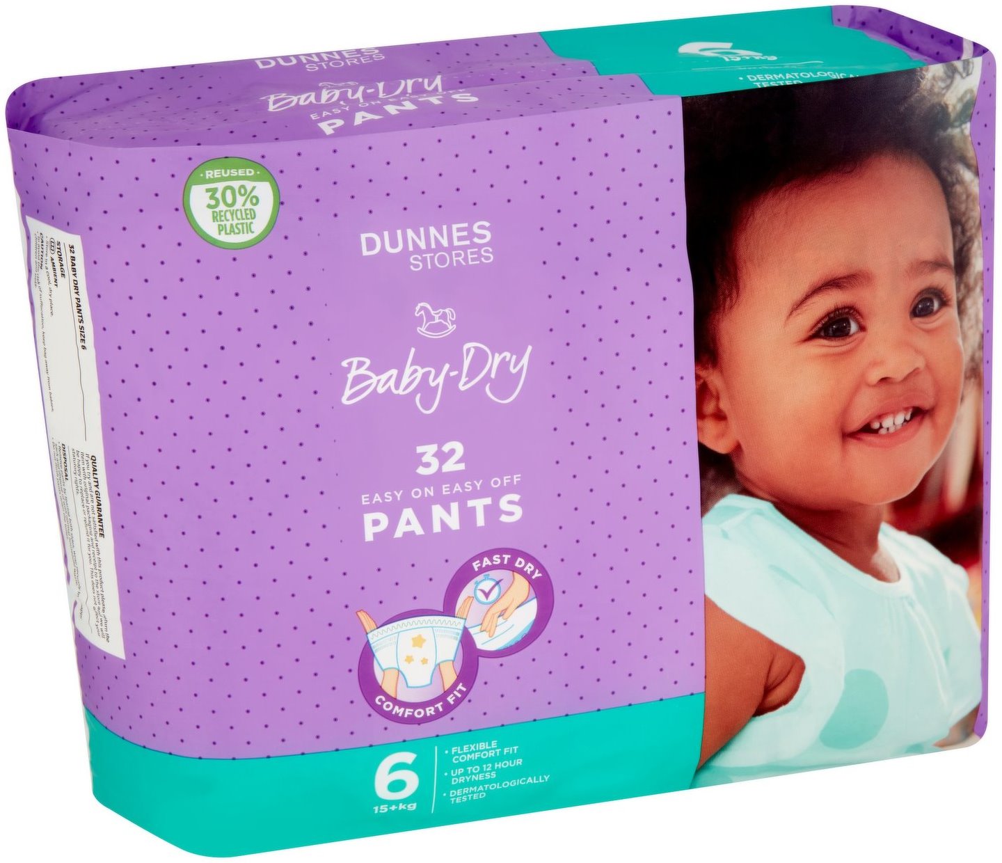 Dunnes Stores 6 Baby Pull-Up Diaper Pants, 15+ kg, 32 pcs - Image 2
