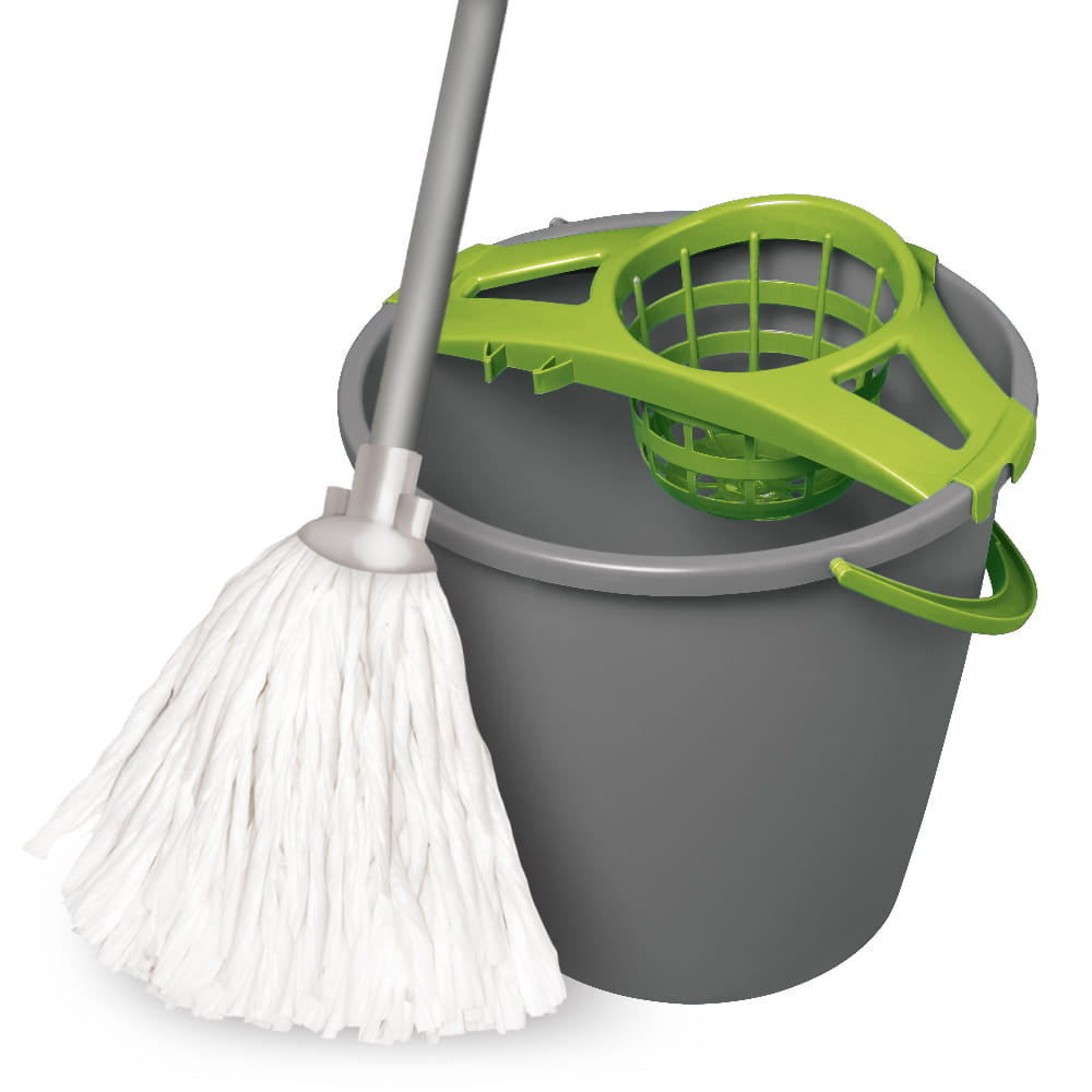 York 072030 Cleaning Set: Mop & Round Bucket, 10 L