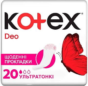 Kotex Lux Super Slim Deo Panty Liners, 20 pcs