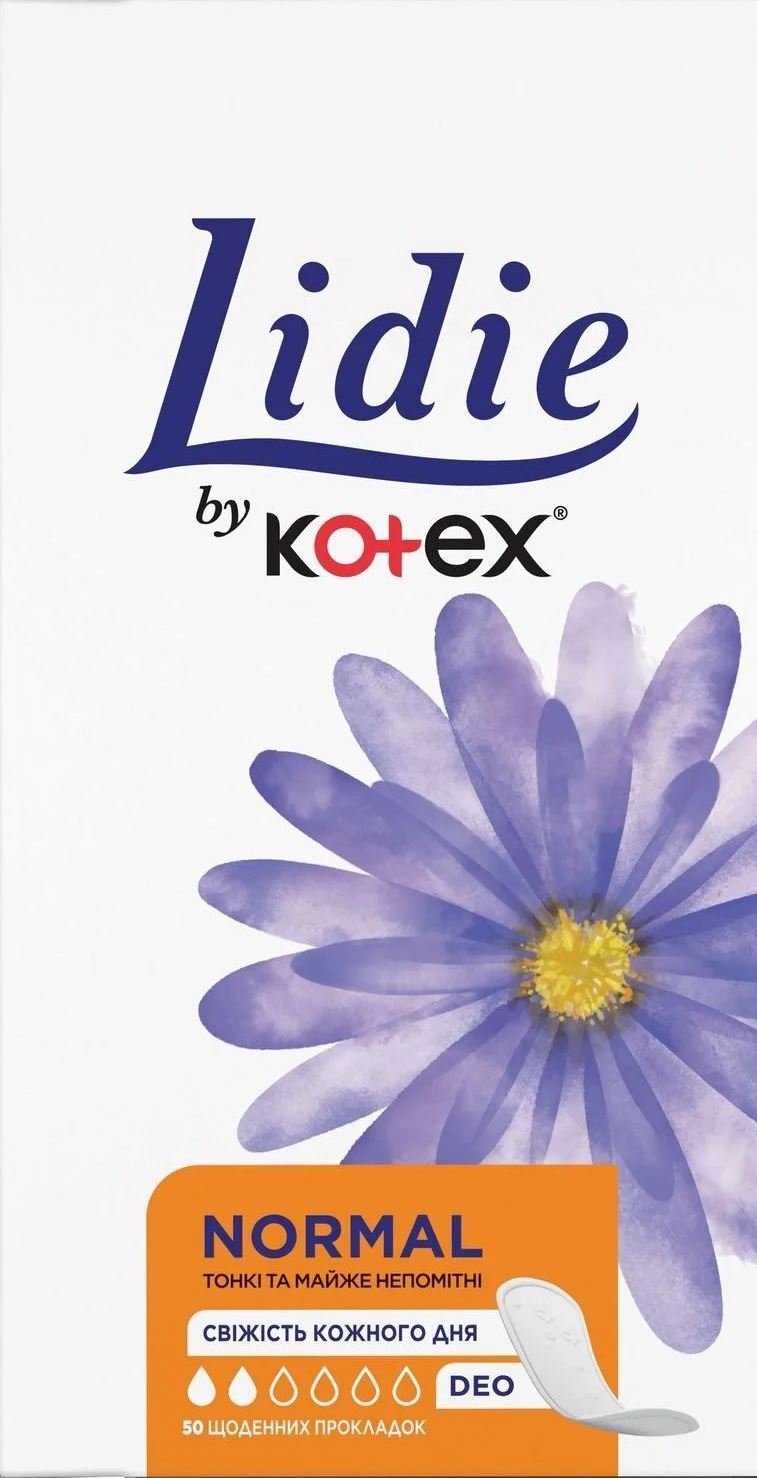 Lidie Normal Deo Panty Liners, 50 pcs
