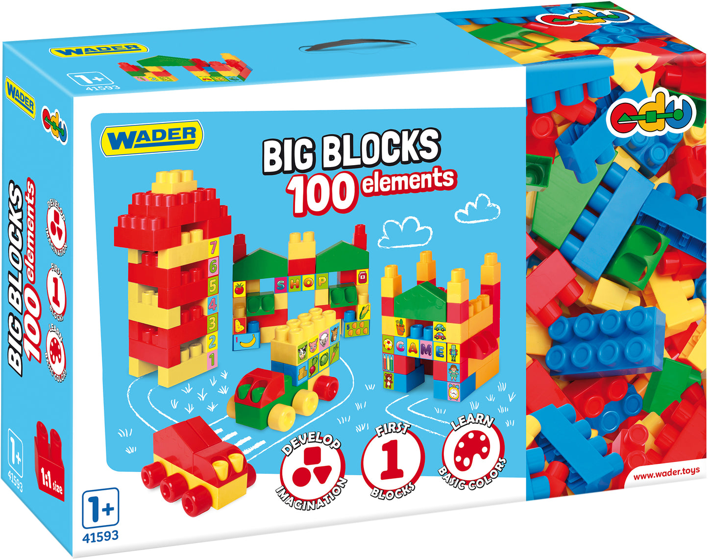 Wader Big Blocks 41593 Building Set, 100 Pieces - Image 2