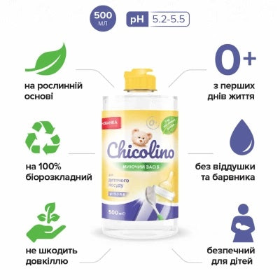 Chicolino Baby Dishwashing Liquid, 500 mL - Image 2
