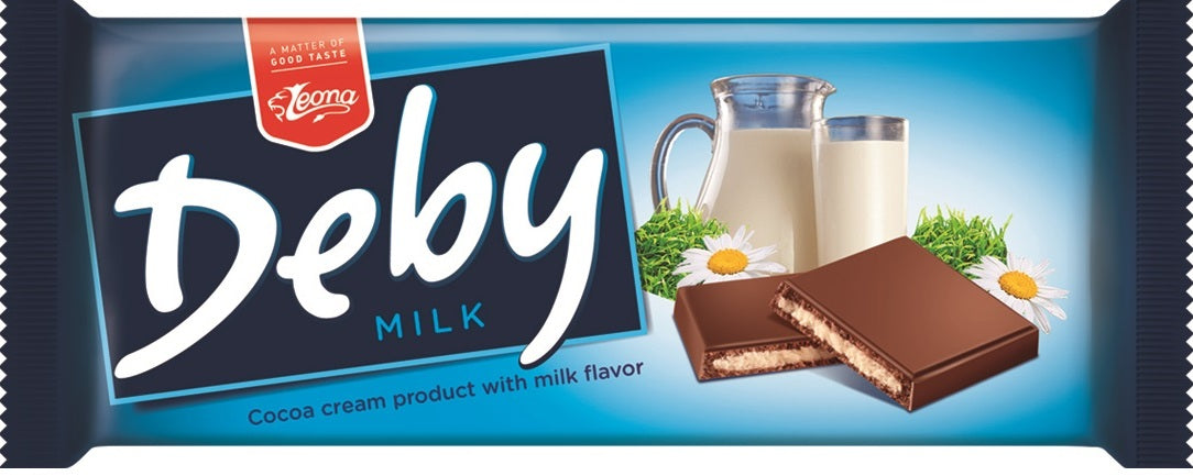 Leona Deby Milk Chocolate with Milk Filling, 90 g
