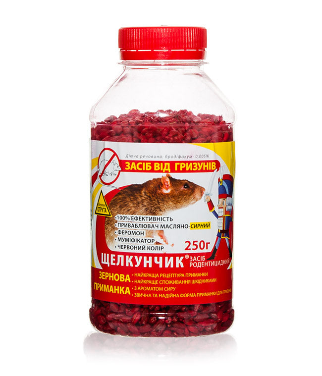 Shchelkunchik Cheese Grain Rodent Bait Jar, 250 g - Image 2