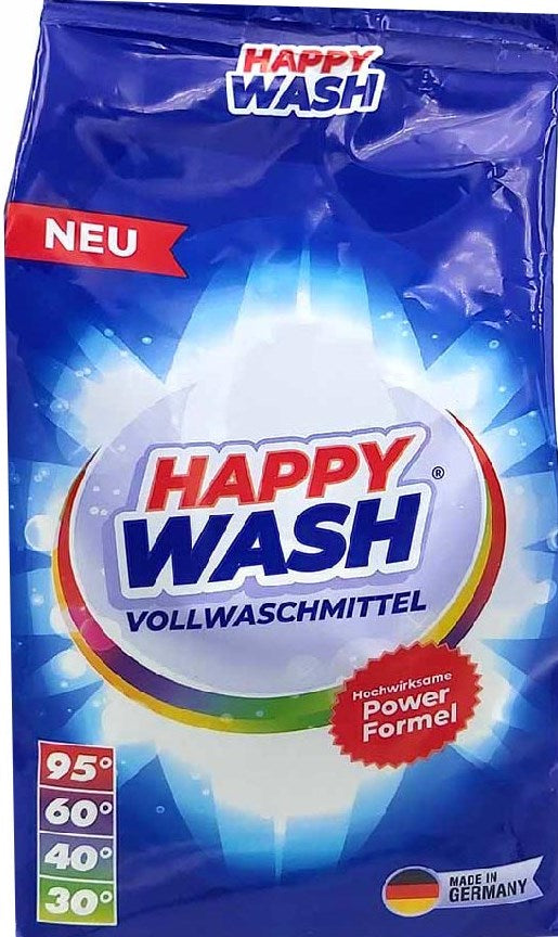 Happy Wash Universal Laundry Detergent Powder, 2.025 kg